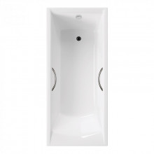 Чугунная ванна Delice Prestige DLR230625R 170x75 с отверстиями под ручки, белый
