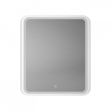 Зеркало Art&Max Genova AM-Gen-600-800-DS-F-White 60х80 с подсветкой, белый матовый