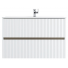 Тумба с раковиной Art&Max Elegant AM-ELEGANT-900-2C-SO-BM-LED с LED подсветкой белый матовый