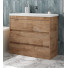 Тумба с раковиной Art&Max Family-M FAMILY-M-1000-3C-PIA-HG/AM-LAV-1000-MR-FА harbor golden