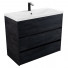Тумба с раковиной Art&Max Family-M FAMILY-M-1000-3C-PIA-HC/AM-LAV-1000-MR-FА hard coal