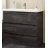 Тумба с раковиной Art&Max Family-M FAMILY-M-750-3C-PIA-IS/AM-LAV-750-MR-A iron stone
