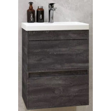 Тумба с раковиной Art&Max Family-M Family-M-400-2C-SO-IS/AM-LAV-400-MR-A iron stone