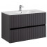 Тумба с раковиной Art&Max AM-TORINO-900-2C-SO-GF-P/AM7110-90 90 графит