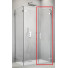 Створка двери Radaway Arta DWD+S W 386182-03-01R 50R хром/прозрачное