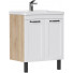 Тумба с раковиной Equil Lago tnLAGO70.2D-04/1WH302250 70.2D белый