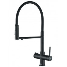 Смеситель для кухни Zorg Steel Hammer SH 2003 PVD GRAFIT графит