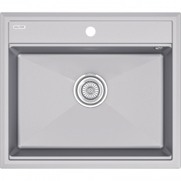 Мойка для кухни Paulmark StepIA PM115951-GRM 59x51 серый металлик
