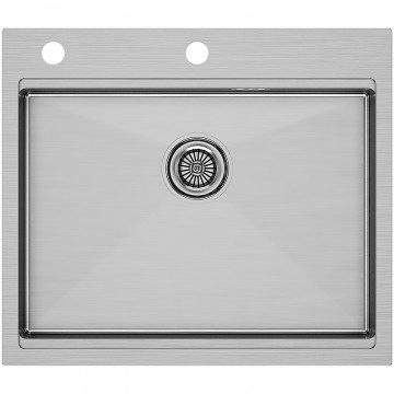 Мойка для кухни Paulmark Brim-Pro PM705951-BS 59x51 брашированная сталь