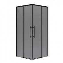 Душевой уголок Niagara Nova NG-2828-34BLACK 80х80х195 профиль черный матовый/стекло тонированное