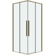 Душевой уголок Grossman Galaxy 300.K33.01.7070.32.00 70x70 золото/прозрачное