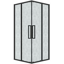 Душевой уголок Grossman Cosmo 300.K33.02.8080.21.02 80x80 черный матовый/шиншилла