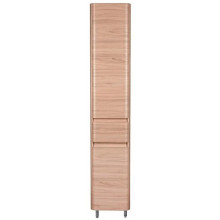 Шкаф-колонна Style Line Атлантика 35 L Люкс Plus СС-00002228 с корзиной ясень перламутр
