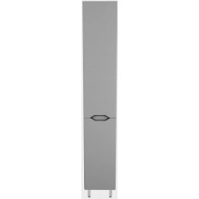 Шкаф-колонна Style Line Марелла 30 L Люкс Plus СС-00002444 с корзиной серый матовый антискрейтч