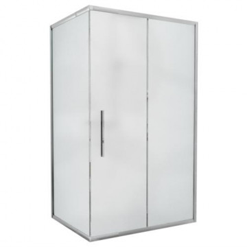 Душевой уголок AvaCan FС 120-140 + SС 90 MT 120-140x90 профиль хром/стекло матовое