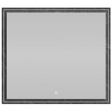 Зеркало Vod-ok Лайт 90x80 с подсветкой мрамор графит