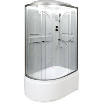 Душевая кабина AvaCan L620RLED 120х80 с подсветкой хром/прозрачное