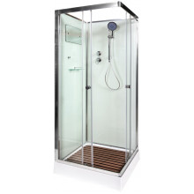 Душевая кабина AvaCan K408 80х80 хром/прозрачное