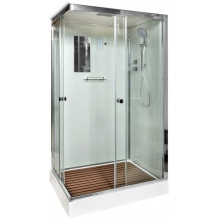 Душевая кабина AvaCan K402SEL с электрикой 120х90 хром/прозрачное