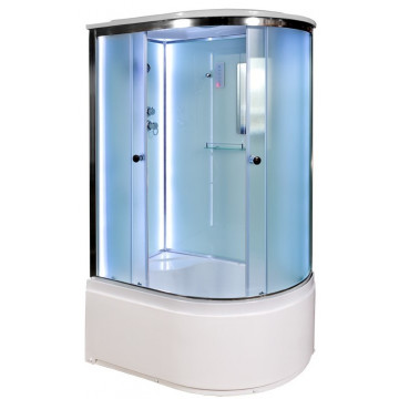 Душевая кабина AvaCan D512SLLED L 120х90 хром/рифленое
