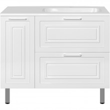 Тумба с раковиной Style Line Альба Люкс Plus ЛС-000010054/СС-00002281 90 R белый