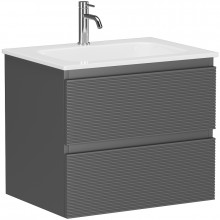 Тумба с раковиной Sancos Folk FL60GS/CN7011 60 grey soft