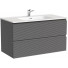 Тумба с раковиной Sancos Folk FL90GS/CN7002 90 grey soft