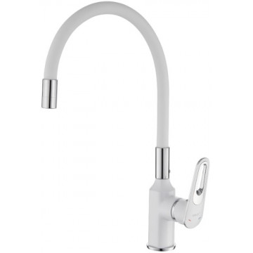Смеситель для кухни Savol S-600606AW белый/хром