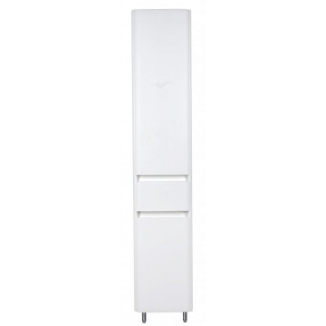 Шкаф-колонна Style Line Атлантика 35 L Люкс Plus СС-00002257 с корзиной белый антискрейч