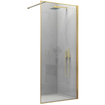 Душевая перегородка Vincea Walk-In VSW-1HS100CLG 100 брашированное золото/прозрачное