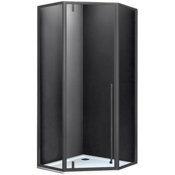 Душевой уголок Vincea Penta VSP-3P100CLGM 100x100 вороненая сталь/прозрачное