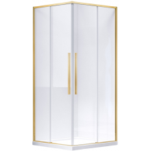 Душевой уголок Vincea Slim-N VSS-4SN8010CLG 100x80 брашированное золото/прозрачное