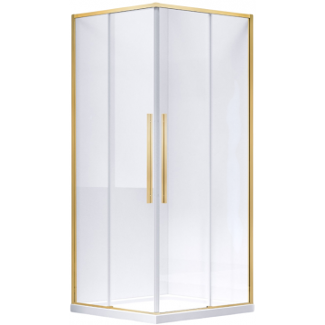 Душевой уголок Vincea Slim-N VSS-4SN9010CLG 100x90 брашированное золото/прозрачное