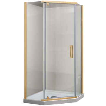 Душевой уголок Vincea Stresa VSP-1S100CLG 100x100 брашированное золото/прозрачное