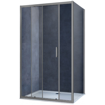 Душевой уголок Vincea Alpha VSR-3AL9012CLGM 120x90 вороненая сталь/прозрачное