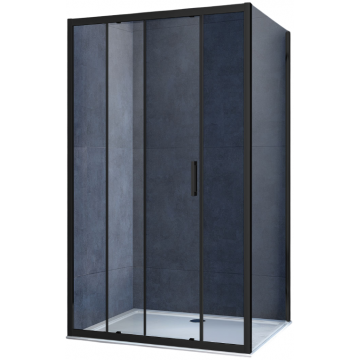 Душевой уголок Vincea Alpha VSR-3AL9012CLB 120x90 черный/прозрачное