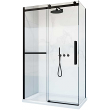Душевой уголок Vincea Como Soft VSR-1CS9012CLB 120x90 черный/прозрачное