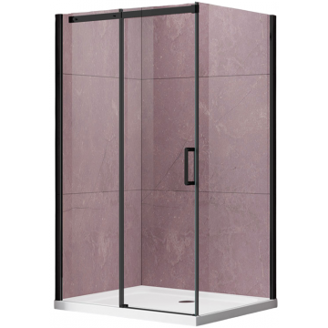 Душевой уголок Vincea Dice VSR-4D9014CLB 140x90 черный/прозрачное