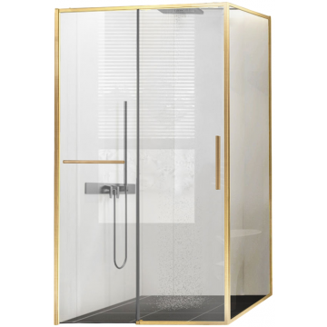 Душевой уголок Vincea Slim Soft VSR-1SS1011CLG 110x100 брашированное золото/прозрачное