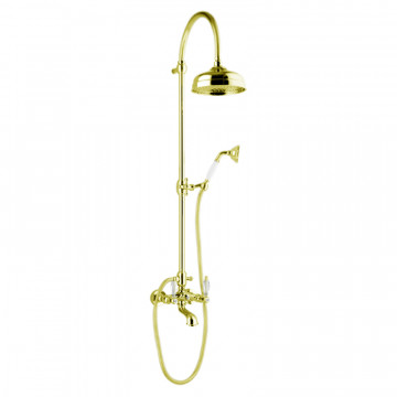 Душевая система Webert Alexandra AL721208 Золото/кристаллы Swarovski