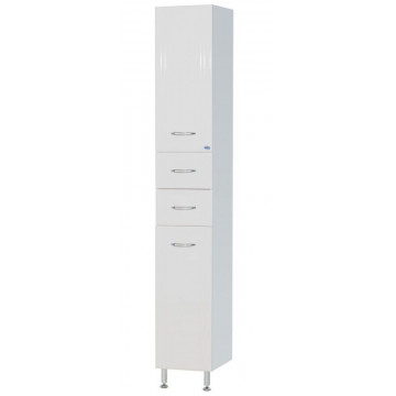 Пенал Bellezza УЮТ 26 L/R, напольный, цвет - белый, 26*190*35 см