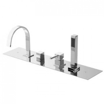Смеситель Bandini Ice Cube 2 766140PN05 для ванны/душа, никель/ручка без вставок