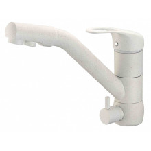 Смеситель Zorg Clean Water ZR 400 KF-12-BELIY для кухни под фильтр, цвет белый песок