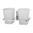 Стакан с держателем WasserKRAFT Leine K-5028D, двойной