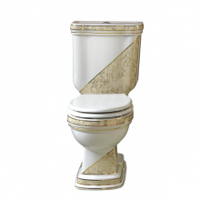 Унитаз-компакт Creavit Klasik декор DIAG./BEJ KL410.000E0