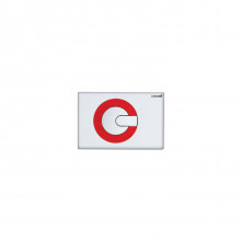 Кнопка для инсталляции Creavit POWER GP5001.01 бело-красная